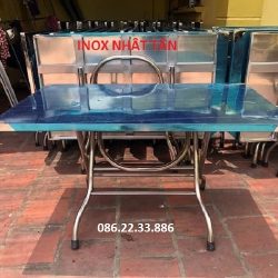 Bàn Inox 304 Chữ Nhật 70x120cm